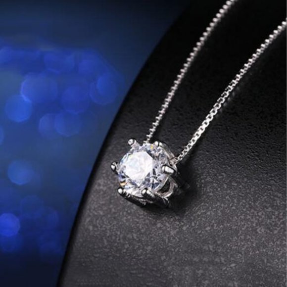 [Set of 3]925 Sterling Silver Solitaire Diamond A - Picture 5 of 12